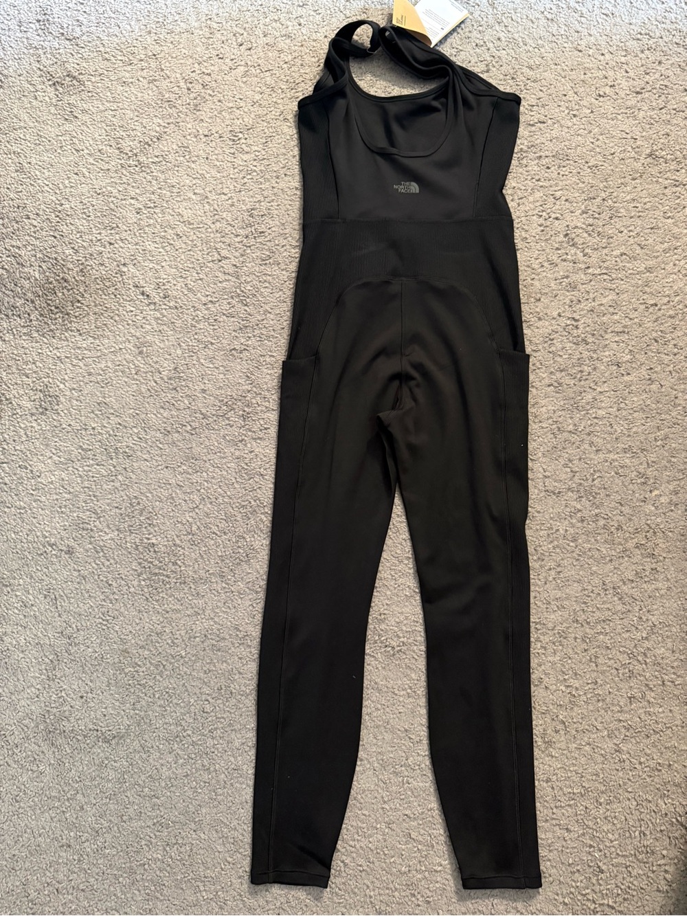 NWT North Face DUNE SKY ONESIE LONG with side pockets Black  Small